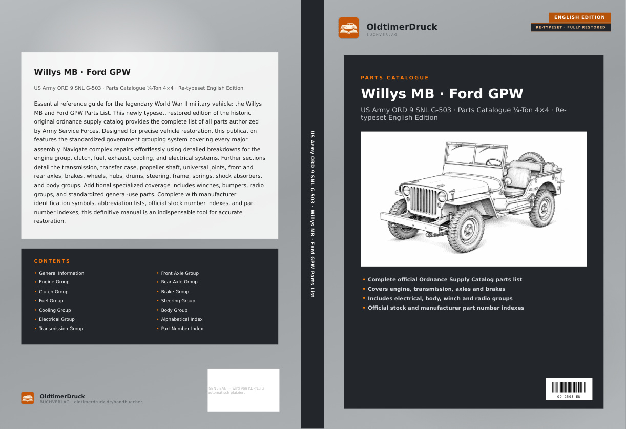 Look inside: Willys MB · Ford GPW Parts List