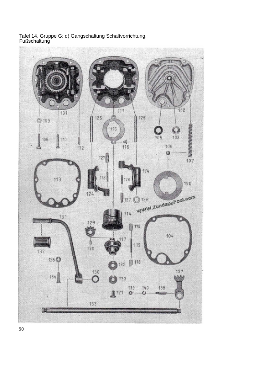 Blick ins Buch: Zündapp KS 750 · Ersatzteilliste