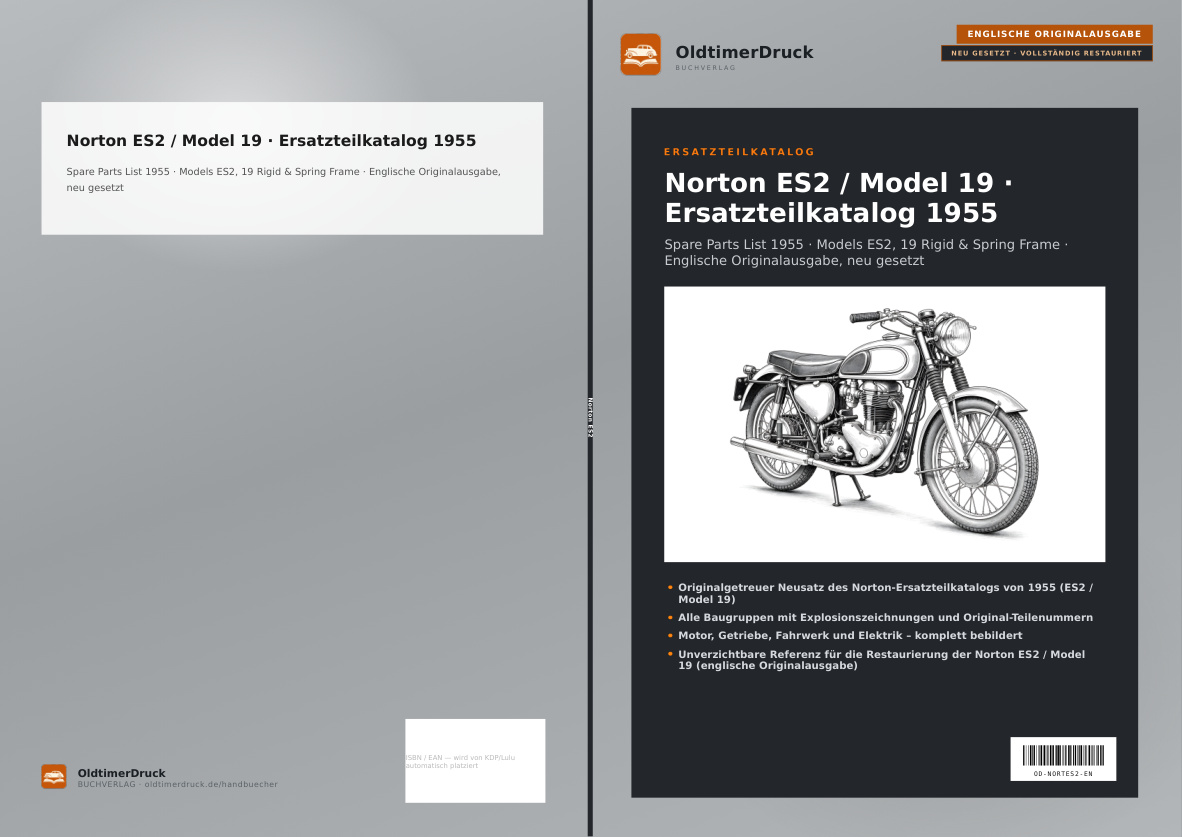 Blick ins Buch: Norton ES2 / Model 19 · Ersatzteilkatalog 1955