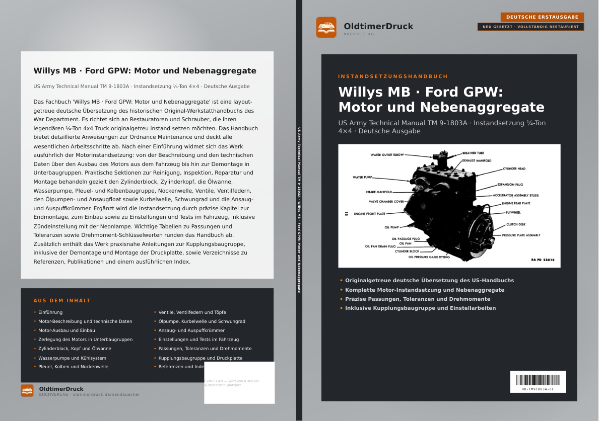 Blick ins Buch: Willys MB · Ford GPW: Motor und Nebenaggregate