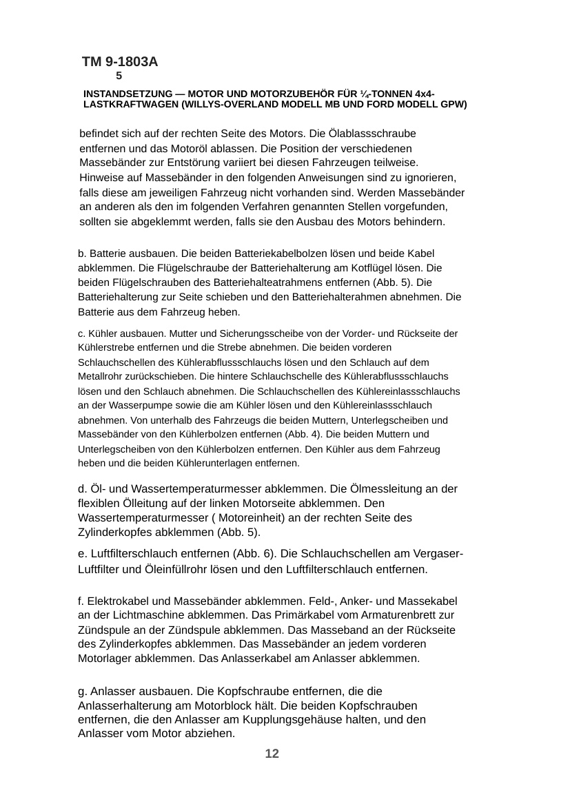 Blick ins Buch: Willys MB · Ford GPW: Motor und Nebenaggregate