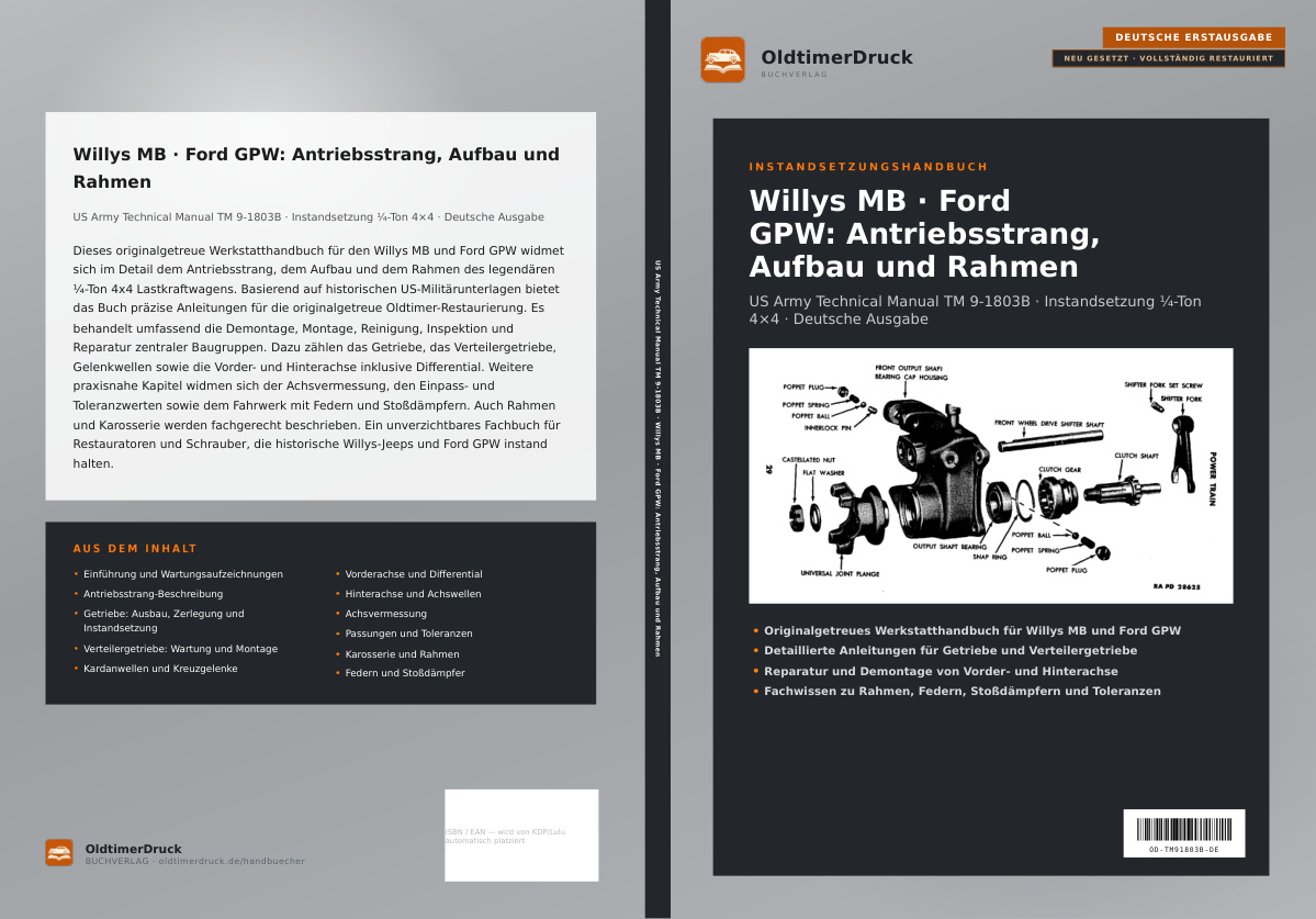 Blick ins Buch: Willys MB · Ford GPW: Antriebsstrang, Aufbau und Rahmen
