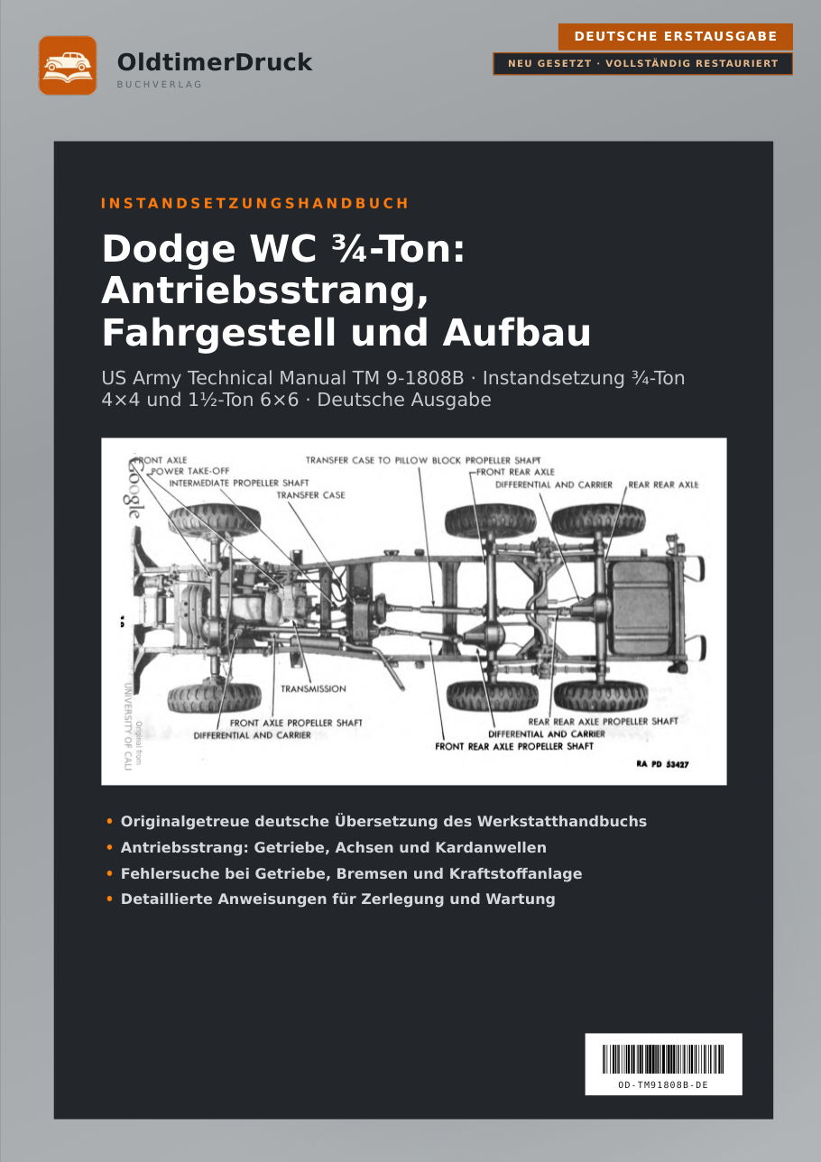 Cover Dodge WC ¾-Ton: Antriebsstrang, Fahrgestell und Aufbau
