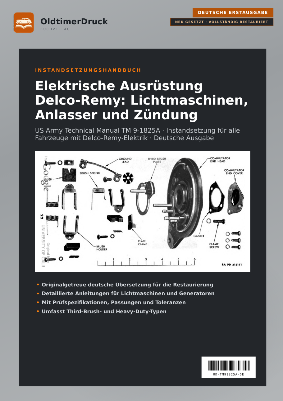 Elektrische Ausrüstung Delco-Remy: Lichtmaschinen, Anlasser und Zündung — Werkstatthandbuch Cover