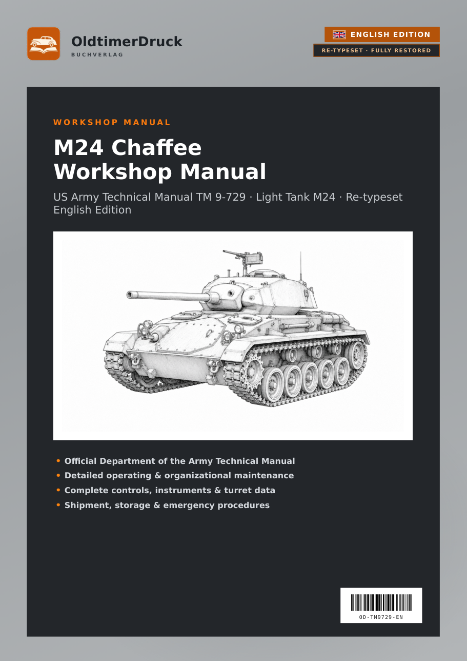 Cover M24 Chaffee Workshop Manual