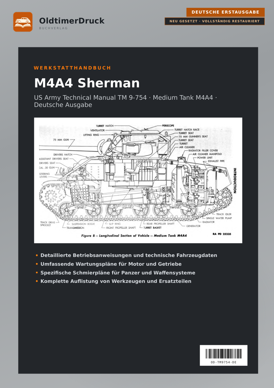 Cover M4A4 Sherman Werkstatthandbuch