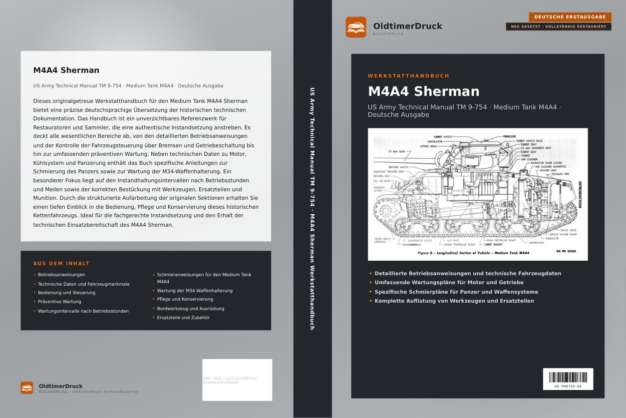 Blick ins Buch: M4A4 Sherman Werkstatthandbuch