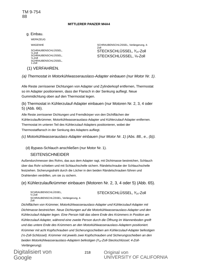 Blick ins Buch: M4A4 Sherman Werkstatthandbuch
