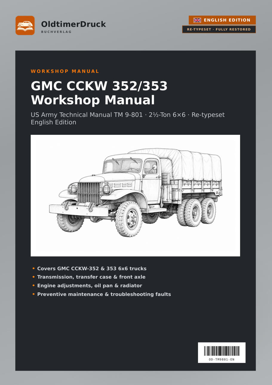 Cover GMC CCKW 352/353 Workshop Manual
