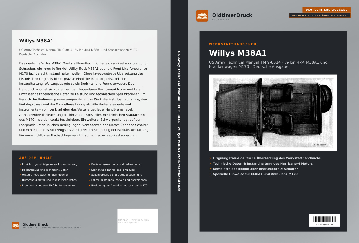 Blick ins Buch: Willys M38A1 Werkstatthandbuch