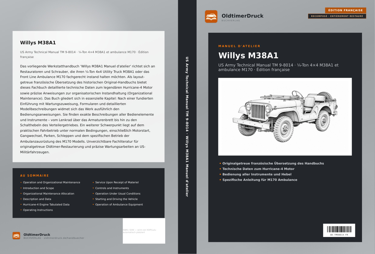 Blick ins Buch: Willys M38A1 Manuel d'atelier