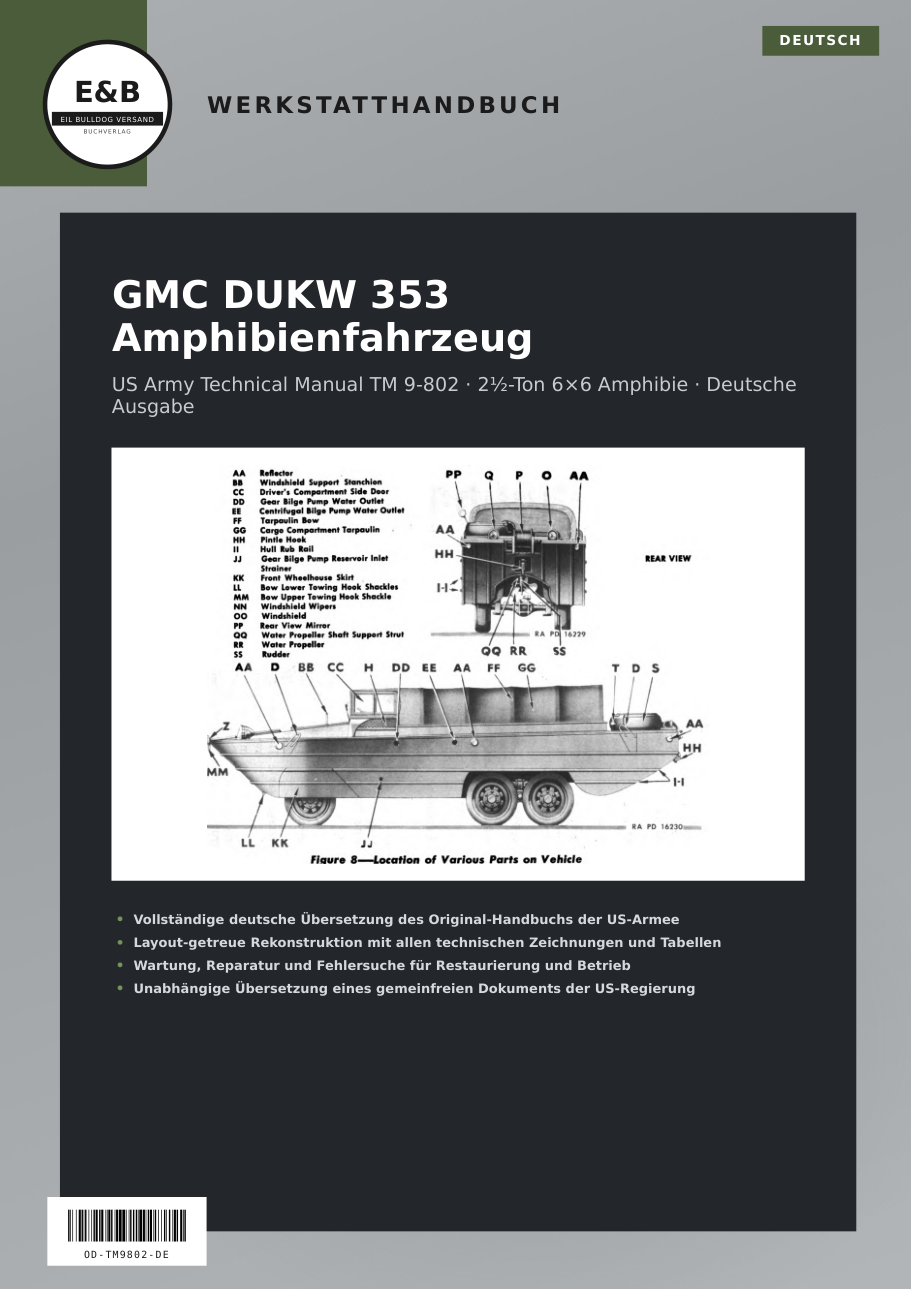 Cover GMC DUKW 353 Amphibienfahrzeug Werkstatthandbuch