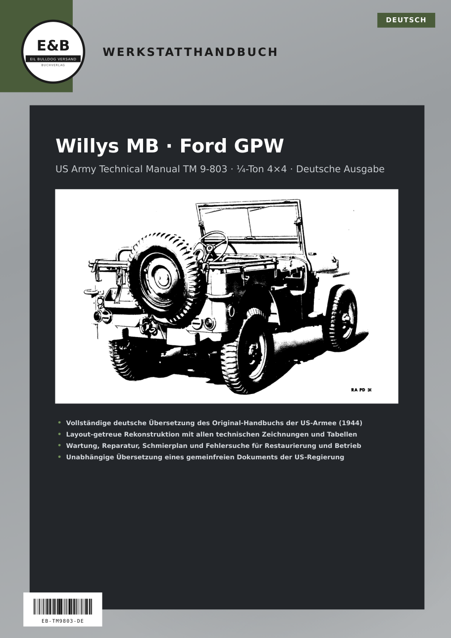 Cover Willys MB · Ford GPW Werkstatthandbuch