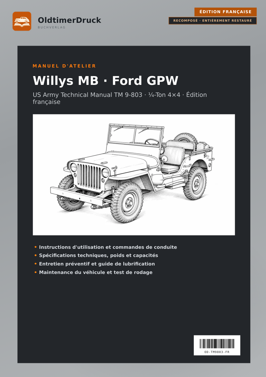 Cover Willys MB · Ford GPW Manuel d'atelier