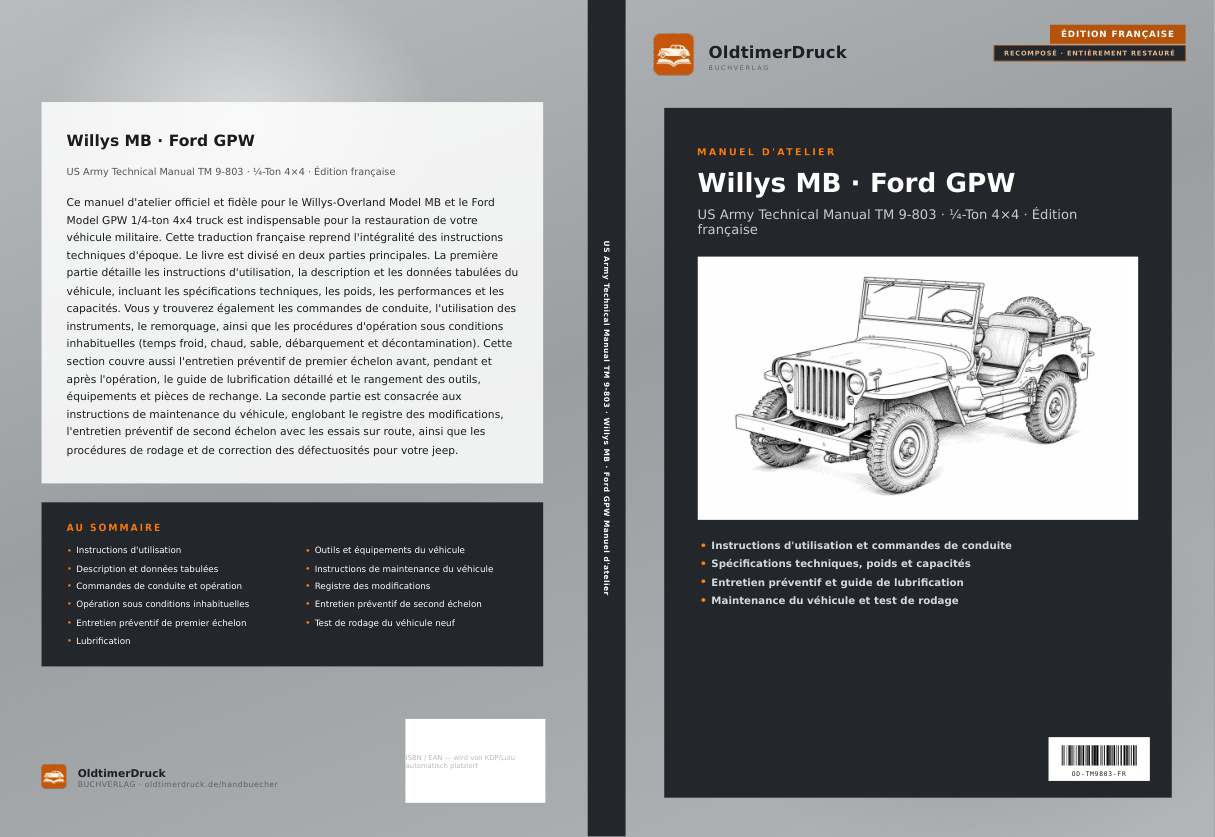 Blick ins Buch: Willys MB · Ford GPW Manuel d'atelier