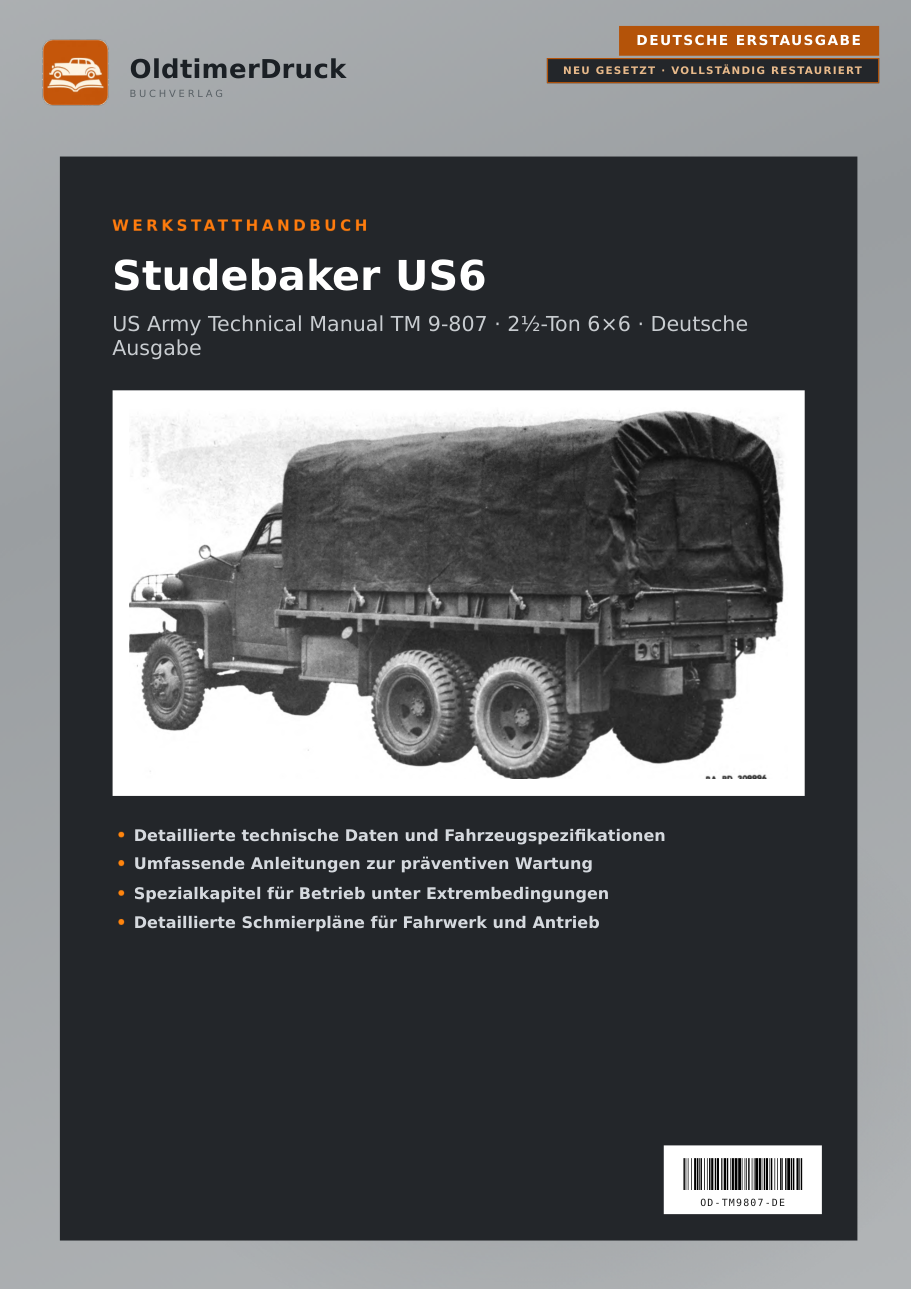Cover Studebaker US6 Werkstatthandbuch
