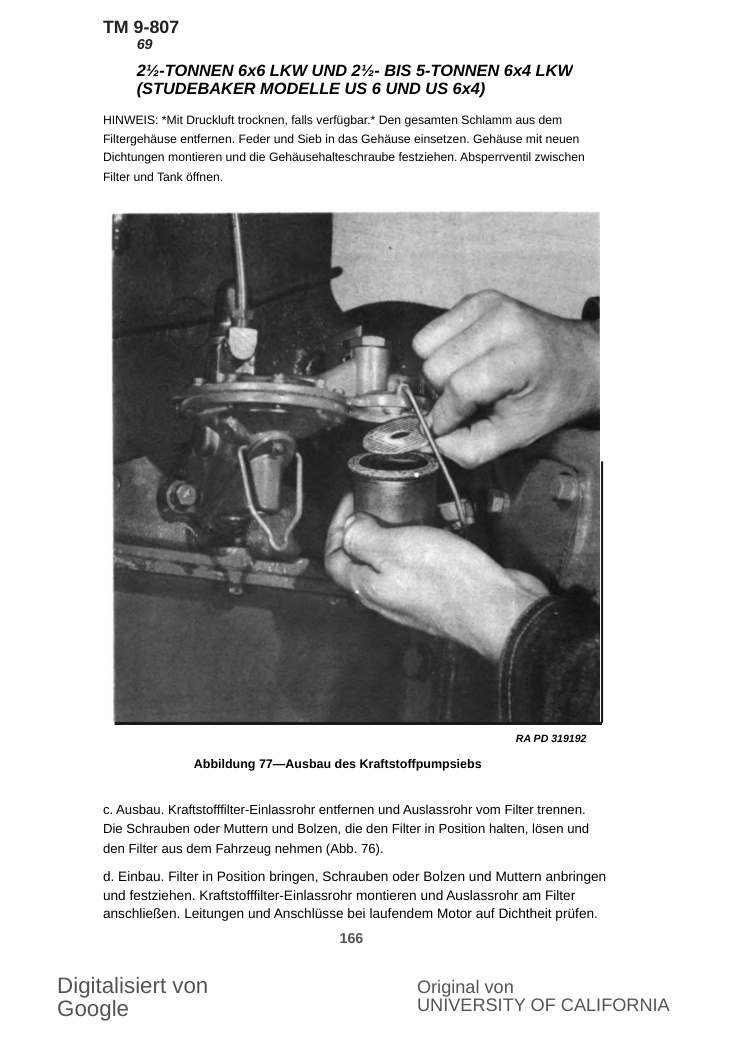 Blick ins Buch: Studebaker US6 Werkstatthandbuch