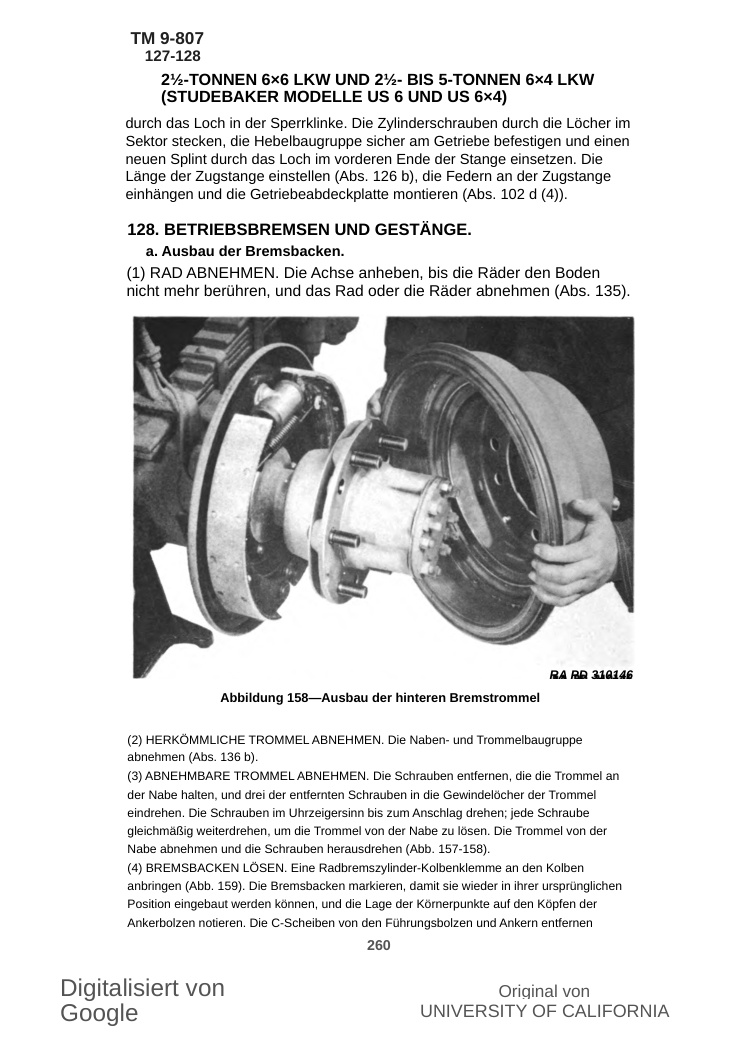 Blick ins Buch: Studebaker US6 Werkstatthandbuch