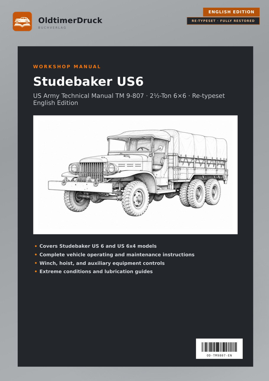 Cover Studebaker US6 Workshop Manual