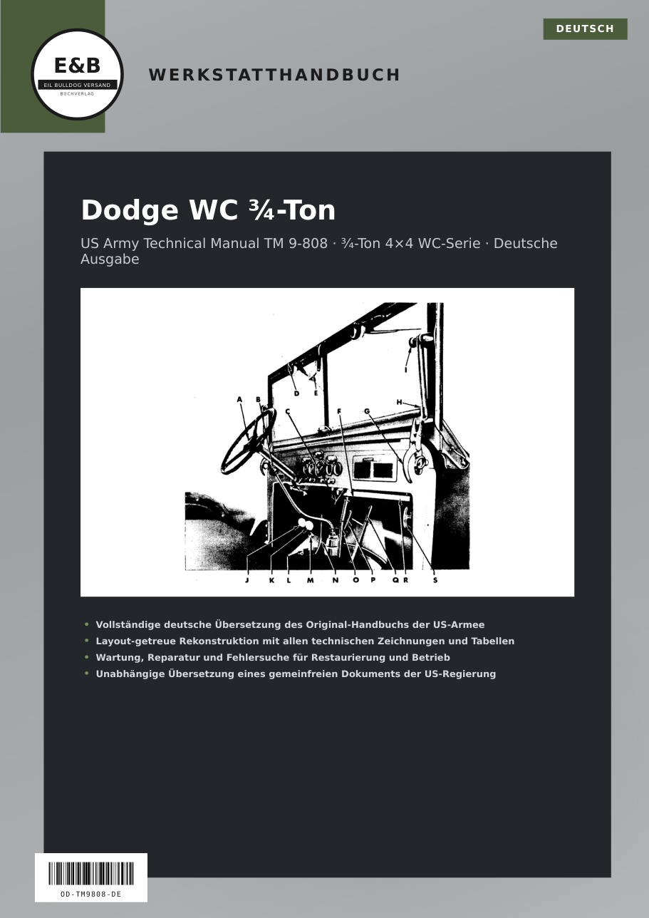 Cover Dodge WC ¾-Ton Werkstatthandbuch