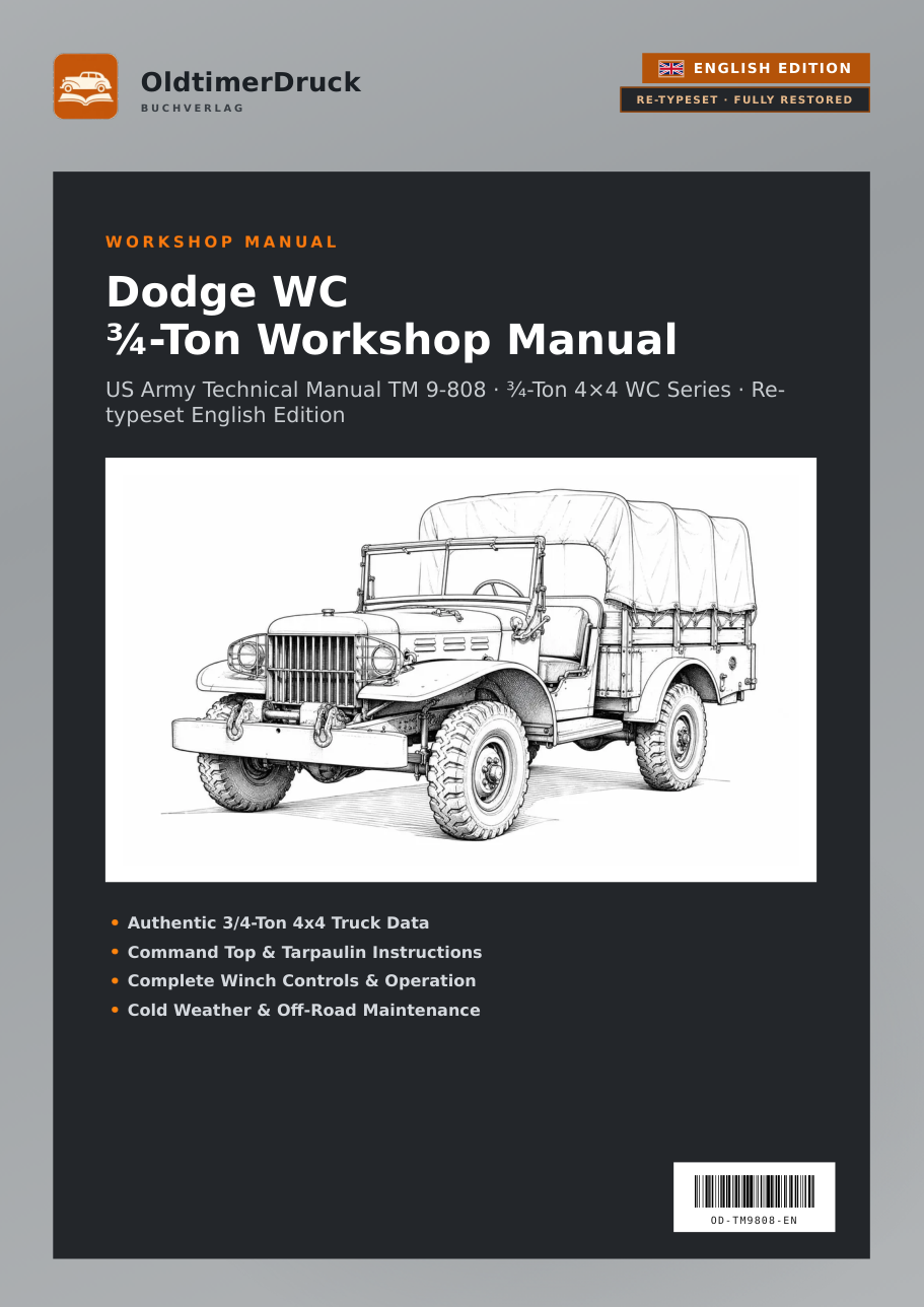 Cover Dodge WC ¾-Ton Workshop Manual