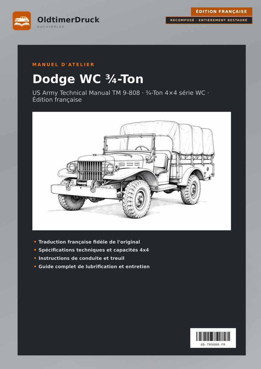 Cover Dodge WC ¾-Ton Manuel d'atelier