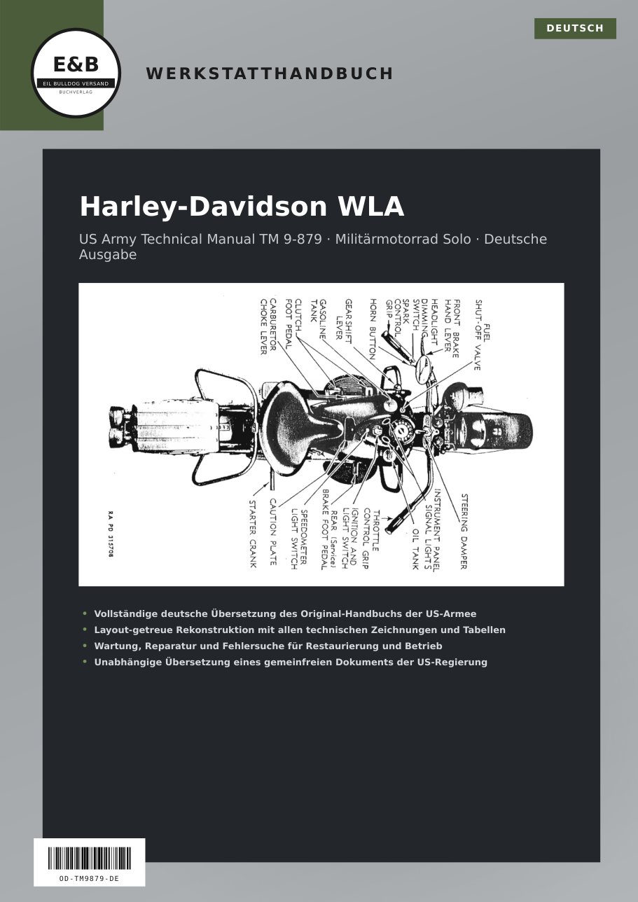 Cover Harley-Davidson WLA Werkstatthandbuch