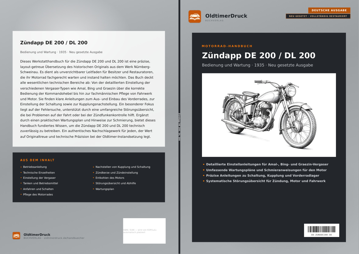 Blick ins Buch: Zündapp DE 200 / DL 200